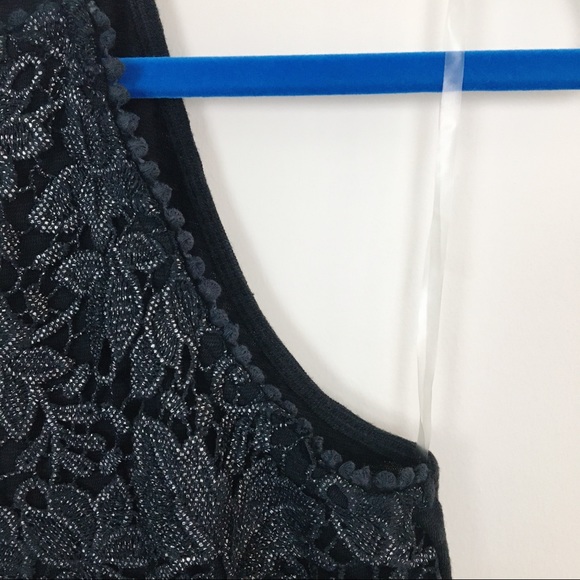 Altar'd State Metallic Lace High Neck Tank Top - Picture 5 of 10